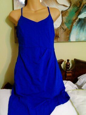 ZALALUS BLUE DRESS SIZE MED GOOD CONDITION